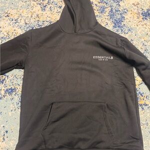 XL Essentials Black Pullover Hoodie Sweater